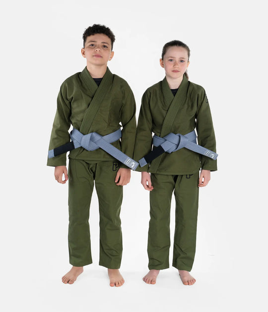 Kids Academy Gi - Forest Green (with FREE Whitebelt)