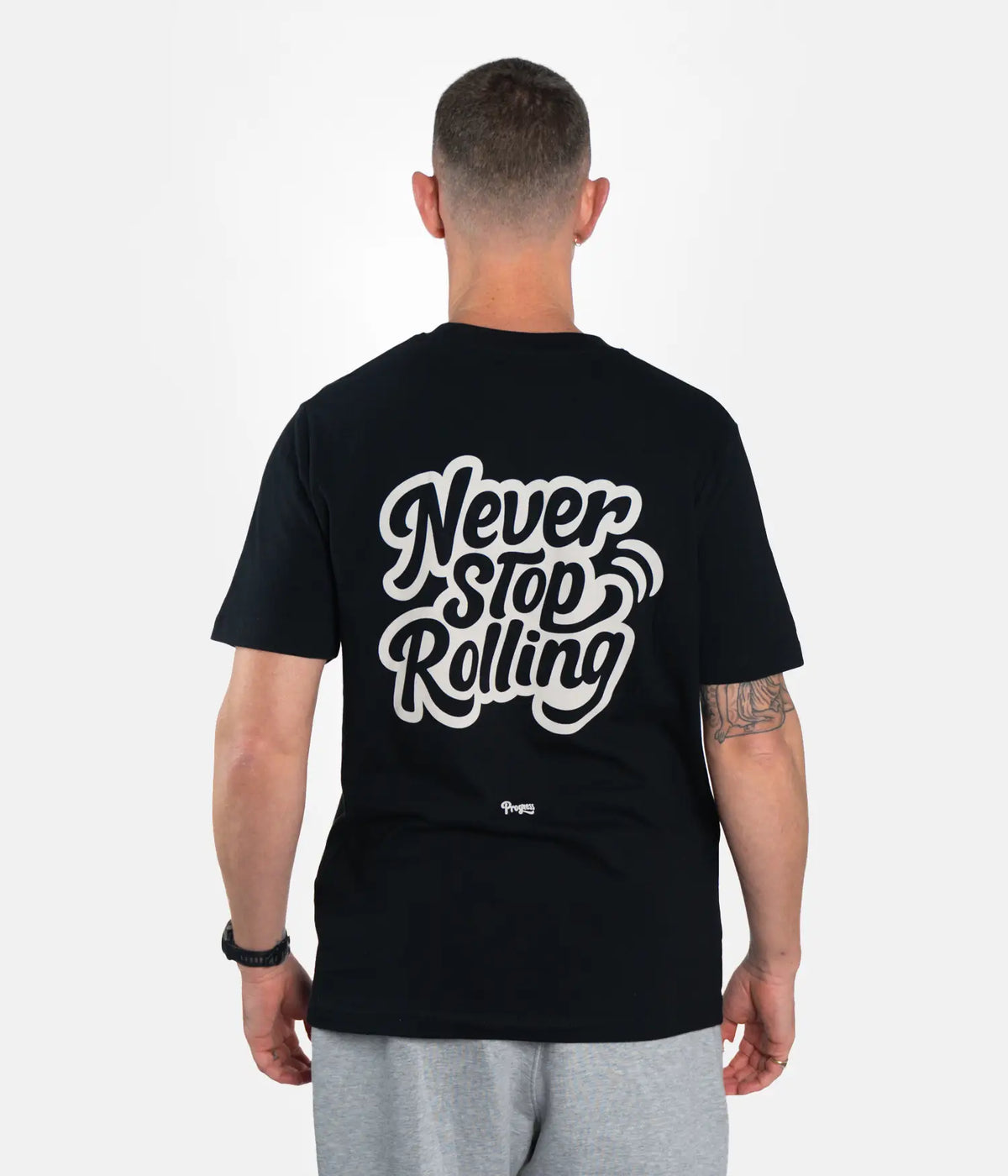Never Stop Rolling Tee - Black