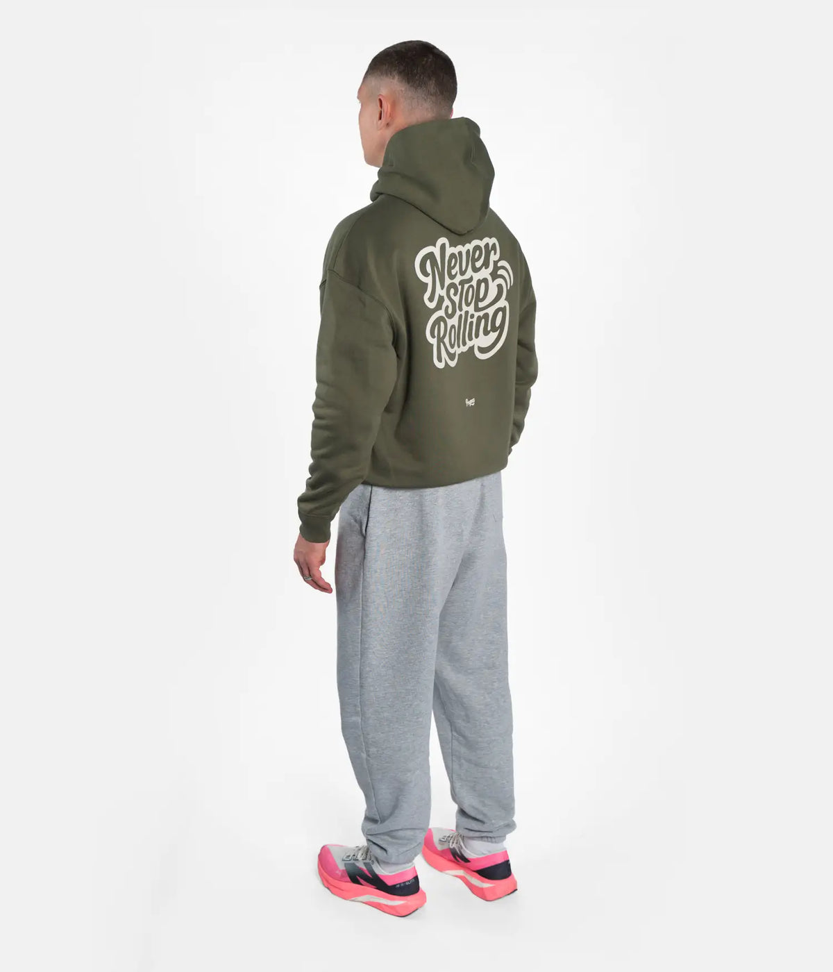 Never Stop Rolling Hoodie - Khaki
