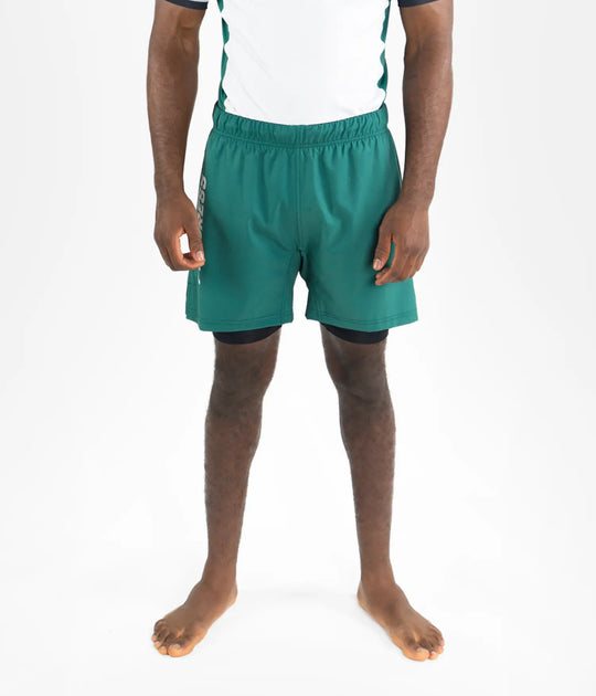 Profile Hybrid Shorts - White & Green