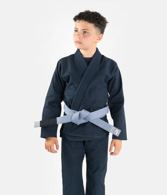 Kids Academy Gi - Petroleum Grey (with FREE Whitebelt)