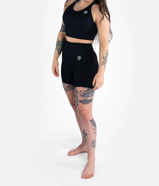 Women's Pro Seamless Grappling Shorts - Black