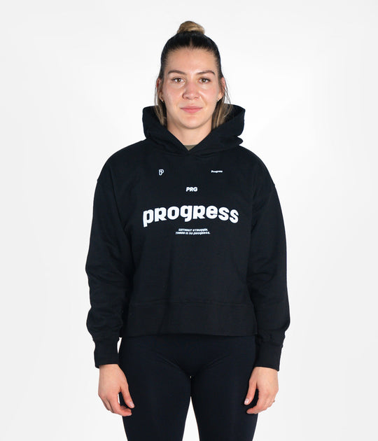 Women’s Vital Cropped Hoodie - Black