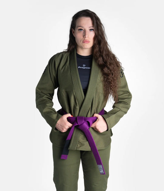 Women's Academy Gi - Forest Green (with FREE Whitebelt)