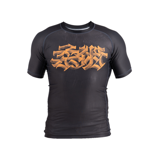 Hanzi Rash Guard - Gold