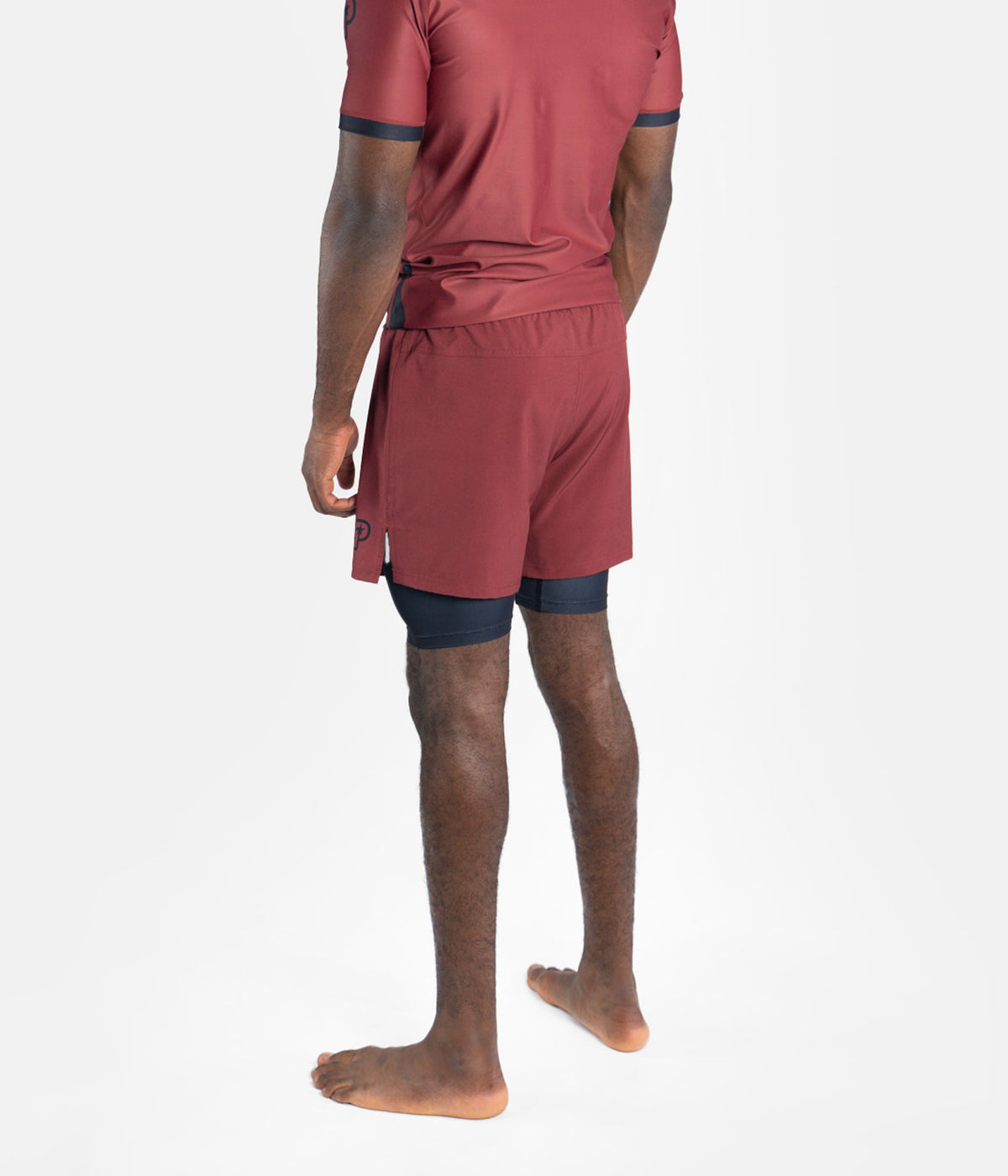 Academy + Hybrid Shorts - Maroon &amp; Black