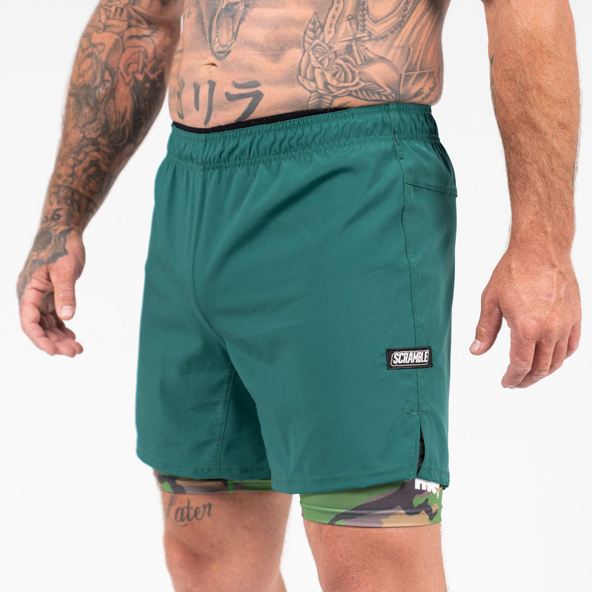 Combination Shorts - Green&amp;Camo